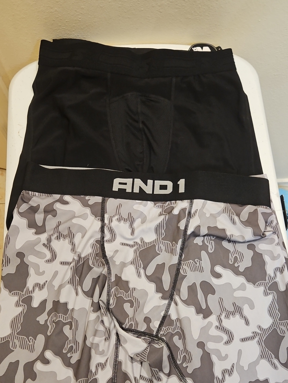 Black and Gray Camo Compression Tights(17)